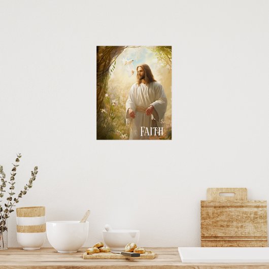 Jesus Faith Poster (Keuken)