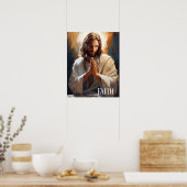 Jesus Faith Poster (Keuken)