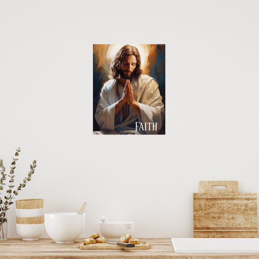 Jesus Faith Poster (Keuken)