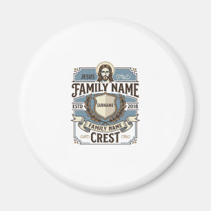 Jesus familienaam Crest Jesus familienaam Crest Ch Magneet