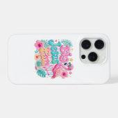 Jesus Fan & Flamingo iPhone Hoesje  15 Pro Case (Achterkant horizontaal)