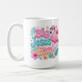 Jesus-fan met flamingo-koffiemok koffiemok