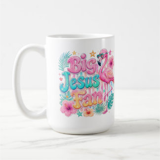 Jesus-fan met flamingo-koffiemok koffiemok