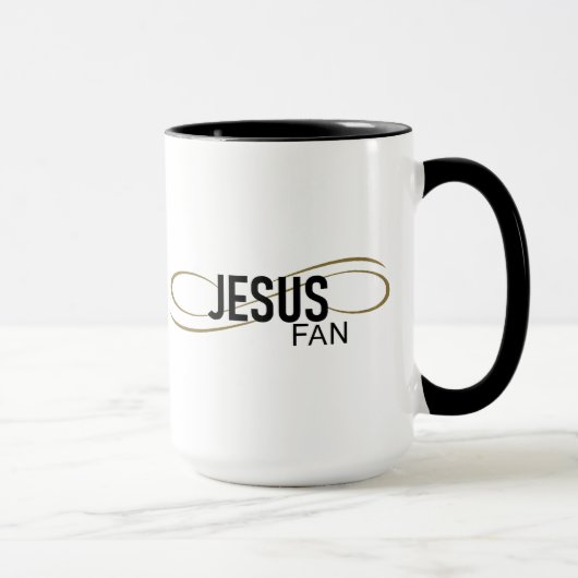 Jesus Fan met Swirl Coffee Mok (Rechts)