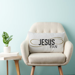 Jesus Fan met wervelende lumbale Sierkussen Kussen