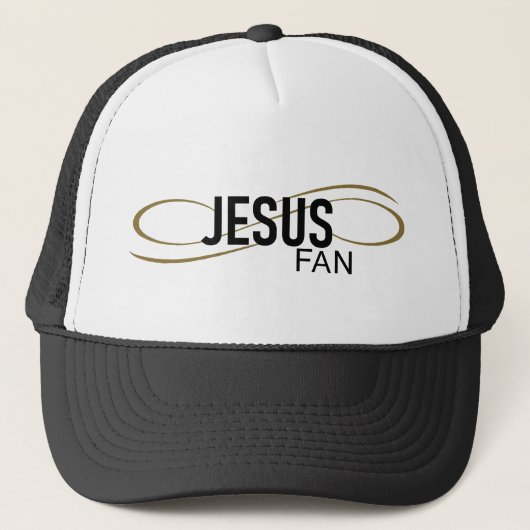 Jesus Fan met wervelende Pet/Pet Trucker Pet (Voorkant)
