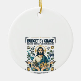 Jesus Financiële Vrede Schuld Vrij Reis T-shirt Ch Keramisch Ornament