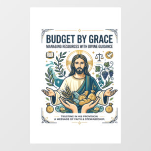 Jesus Financiële Vrede Schuld Vrij Reis T-shirt Ch Raamsticker