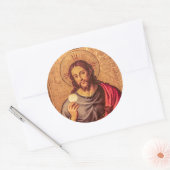 Jesus Fine Art  Ronde Sticker (Envelop)