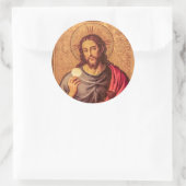 Jesus Fine Art  Ronde Sticker (Tas)