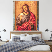 Jesus Fine Art Vintage canvas (Insitu (Slaapkamer))