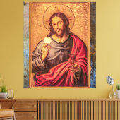 Jesus Fine Art Vintage canvas Afdruk (Insitu (Woonkamer))