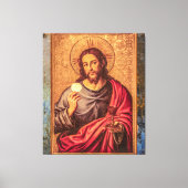 Jesus Fine Art Vintage canvas Afdruk (Voorkant)