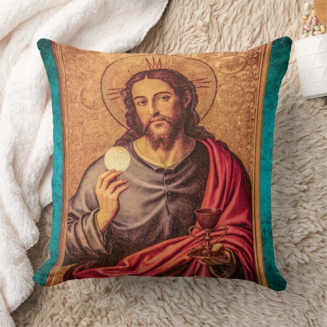 Jesus Fine art vintage pillow Kussen (Deken)
