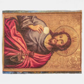 Jesus Fine Art woven polar blanket Fleece Deken (Voorkant (Horizontaal))