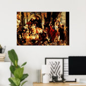 Jesus' First Cleansing of the Temple (John 2:13) Poster (Thuiskantoor)