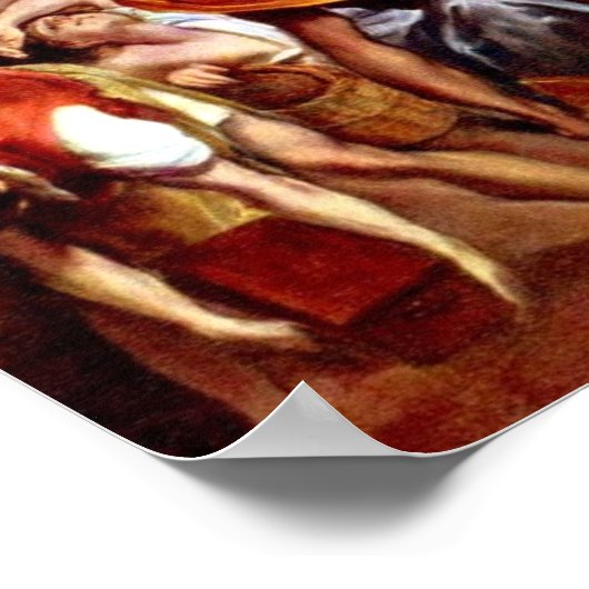 Jesus' First Cleansing of the Temple (John 2:13) Poster (Hoek)