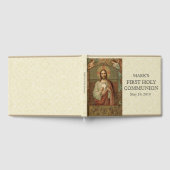 Jesus First Heilige Communion Angels Lace Gastenboek (Volledig)