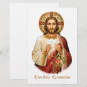 Jesus First Holy  Communion Briefpapier (Voorkant / Achterkant)