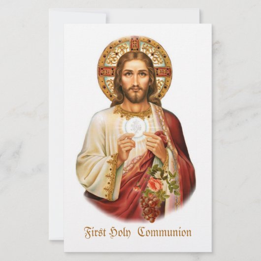 Jesus First Holy  Communion Briefpapier (Voorkant)