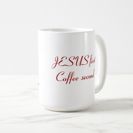 Jesus First Mok (Voorkant rechts)