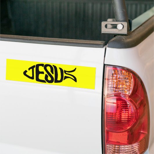 Jesus Fish Bumpersticker (Op Truck)
