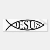 Jesus Fish Bumpersticker (Voorkant)