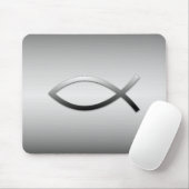 Jesus Fish Christelijk Ichthys Symbool Muismat (Met muis)