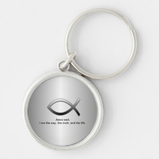 Jesus Fish Christelijk Scripts Verse Sleutelhanger