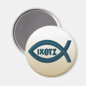 Jesus Fish Christelijk Symbool Magneet (Voorkant / Achterkant)
