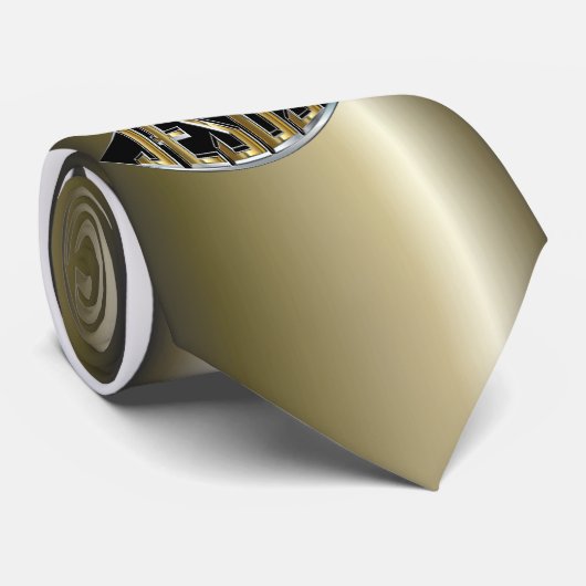 Jesus Fish Cutout Stropdas (Opgerold)