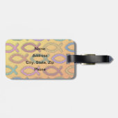 JESUS FISH DESIGN BAGAGELABEL (Achterkant horizontaal)