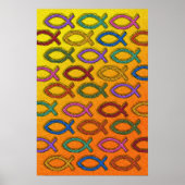 JESUS FISH DESIGN POSTER (Voorkant)