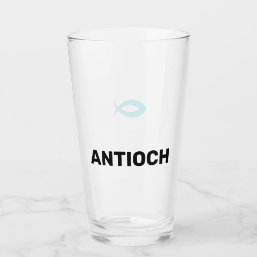 JESUS FISH GLAS (Achterkant)