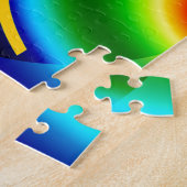 JESUS FISH ICHTHYS CHRIST RAINBOW LEGPUZZEL (Zijkant)