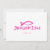 Jesus FISH logo sjabloon Kaart (Voorkant)