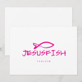 Jesus FISH logo sjabloon Kaart (Voorkant / Achterkant)