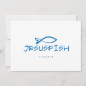 Jesus FISH logo sjabloon Kaart (Voorkant)