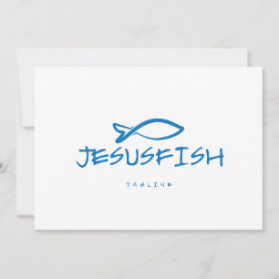 Jesus FISH logo sjabloon Kaart