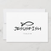 Jesus FISH logo sjabloon Kaart (Voorkant)