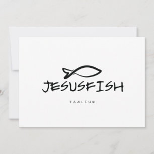 Jesus FISH logo sjabloon Kaart
