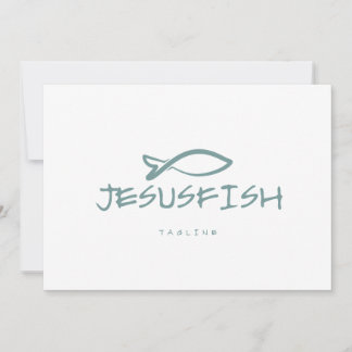 Jesus FISH logo sjabloon Kaart