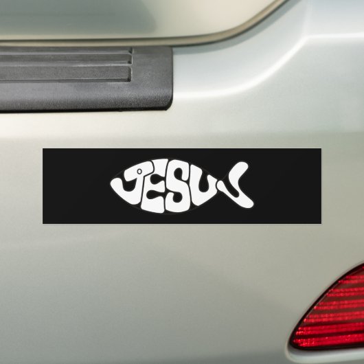 Jesus Fish Sticker (Op auto)