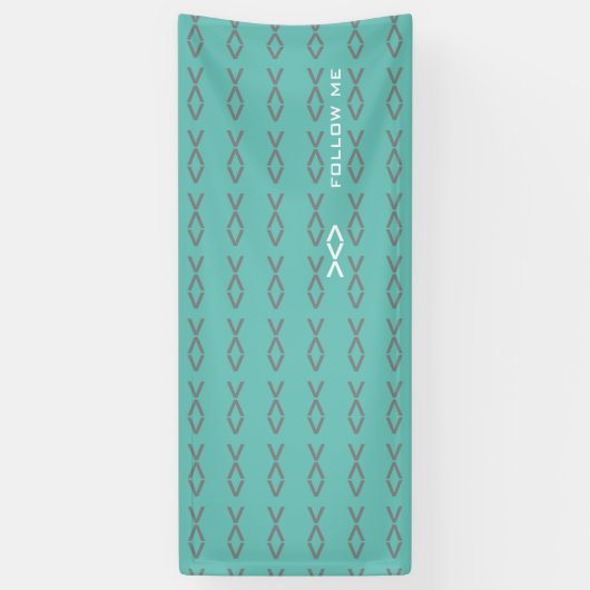 Jesus Fish Text Spandoek (Verticaal)