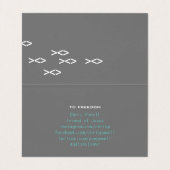 Jesus Fish Text Visitekaartje (Binnenkant ongevouwen)