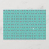 Jesus Fish Text Visitor Kaart (Voorkant)