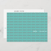 Jesus Fish Text Visitor Kaart (Voorkant / Achterkant)