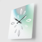 Jesus Fish Vierkante Klok (Hoek)