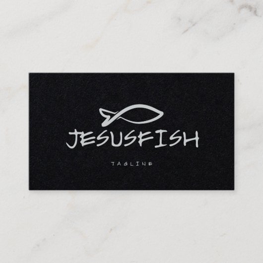 Jesus FISH visitekaartje template (Voorkant)
