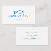 Jesus FISH visitekaartje template (Voorkant / Achterkant)